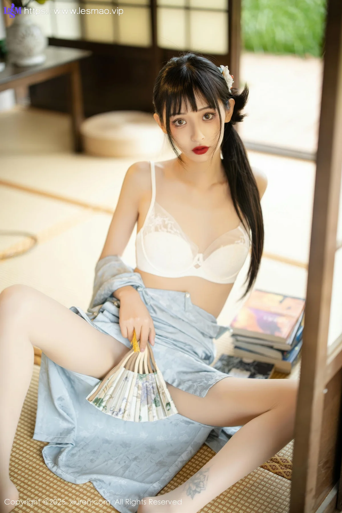 XiuRen 秀人 No.10278 茂木希子 日式旗袍肉色丝袜 - 2