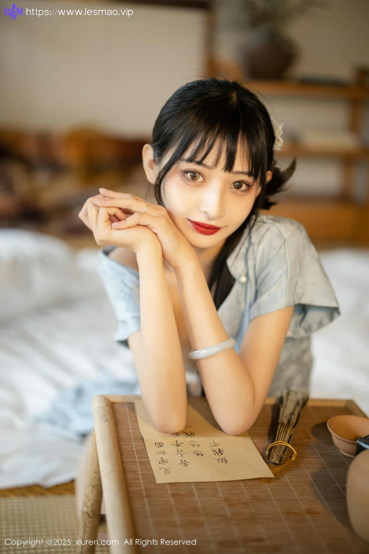 XiuRen 秀人 No.10278 茂木希子 日式旗袍肉色丝袜 - 7