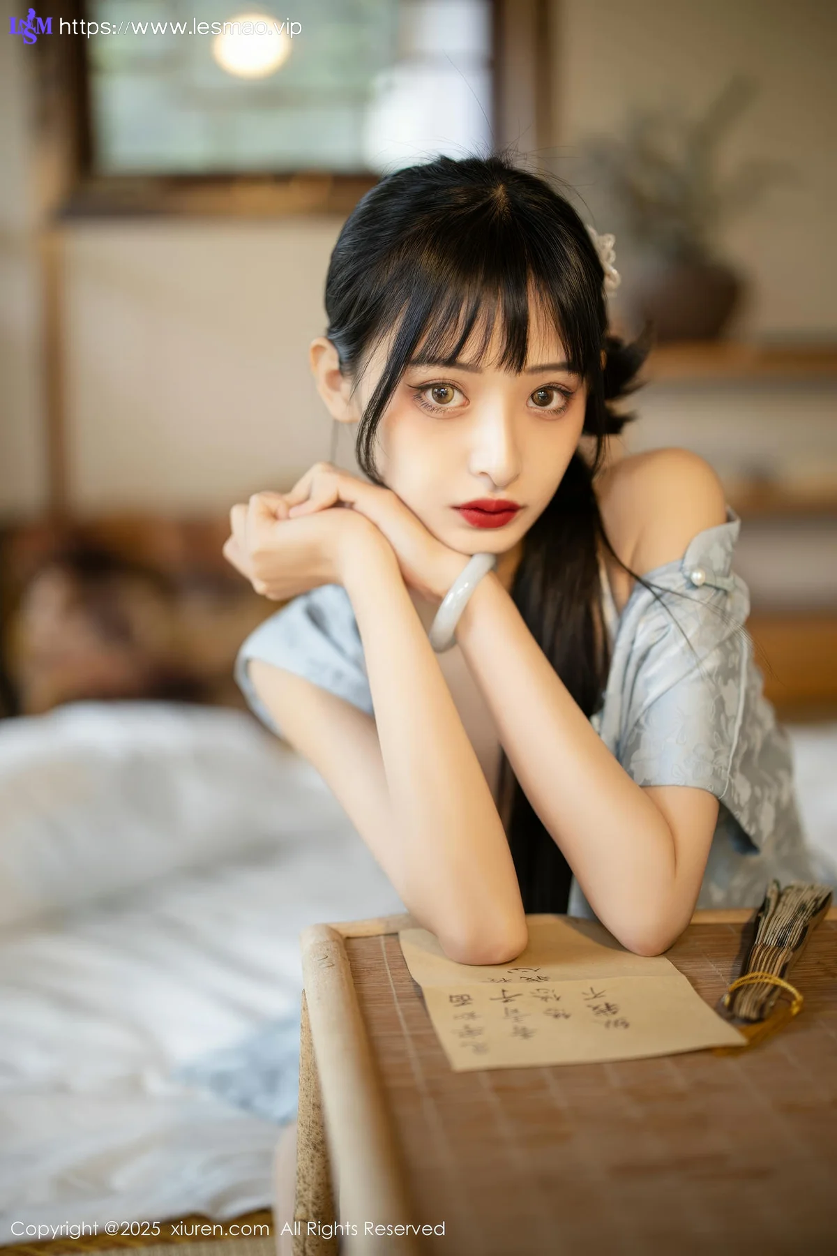 XiuRen 秀人 No.10278 茂木希子 日式旗袍肉色丝袜 - 8