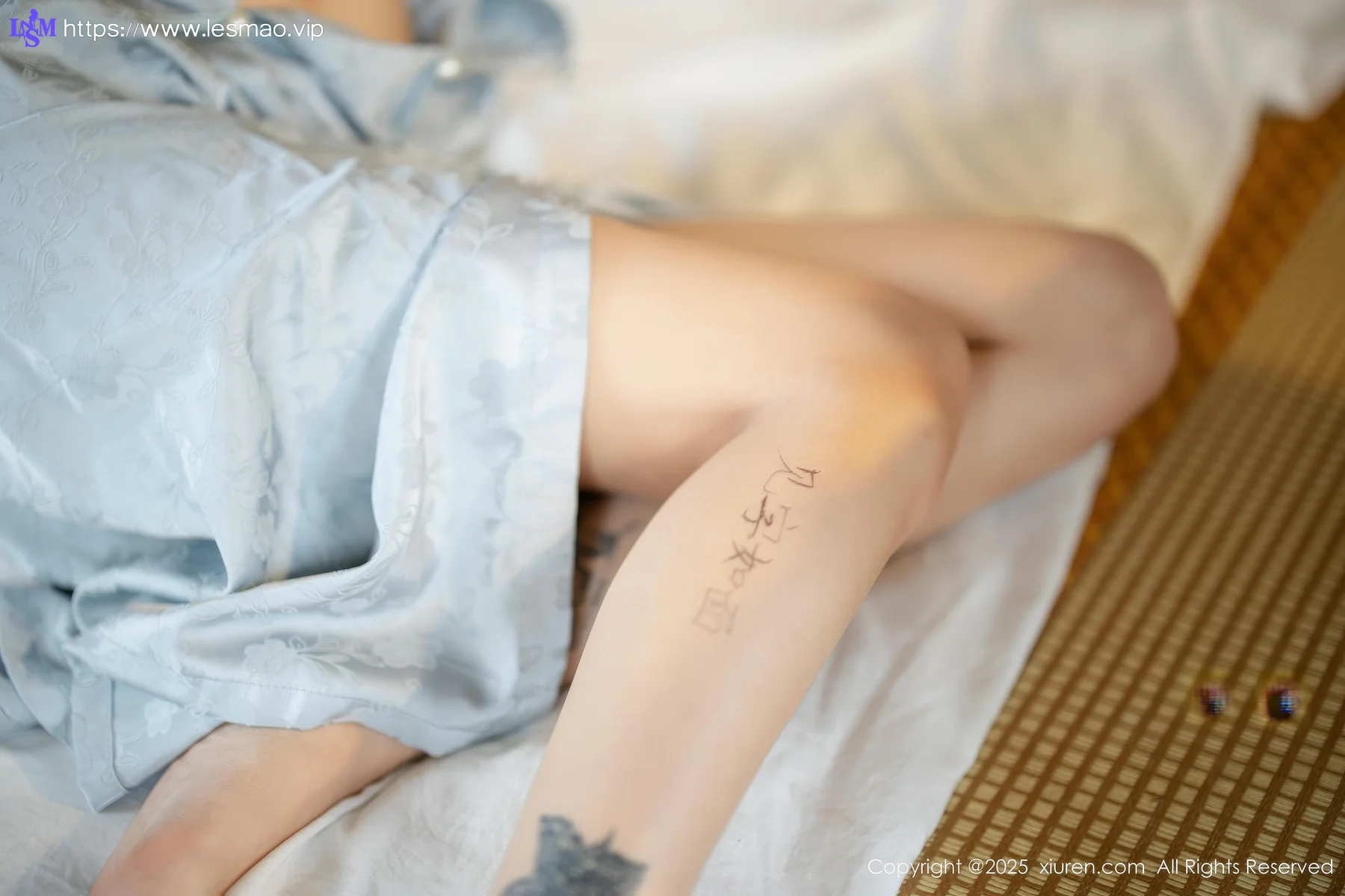 XiuRen 秀人 No.10278 茂木希子 日式旗袍肉色丝袜 - 1