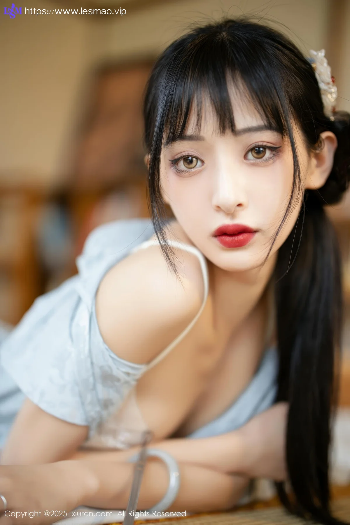 XiuRen 秀人 No.10278 茂木希子 日式旗袍肉色丝袜 - 5
