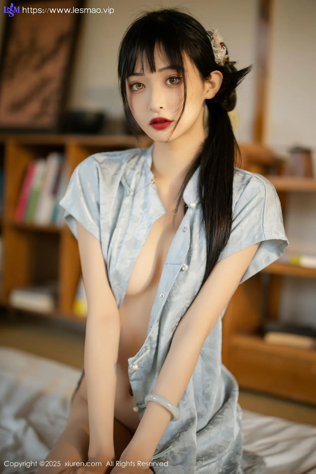 XiuRen 秀人 No.10278 茂木希子 日式旗袍肉色丝袜 - 9