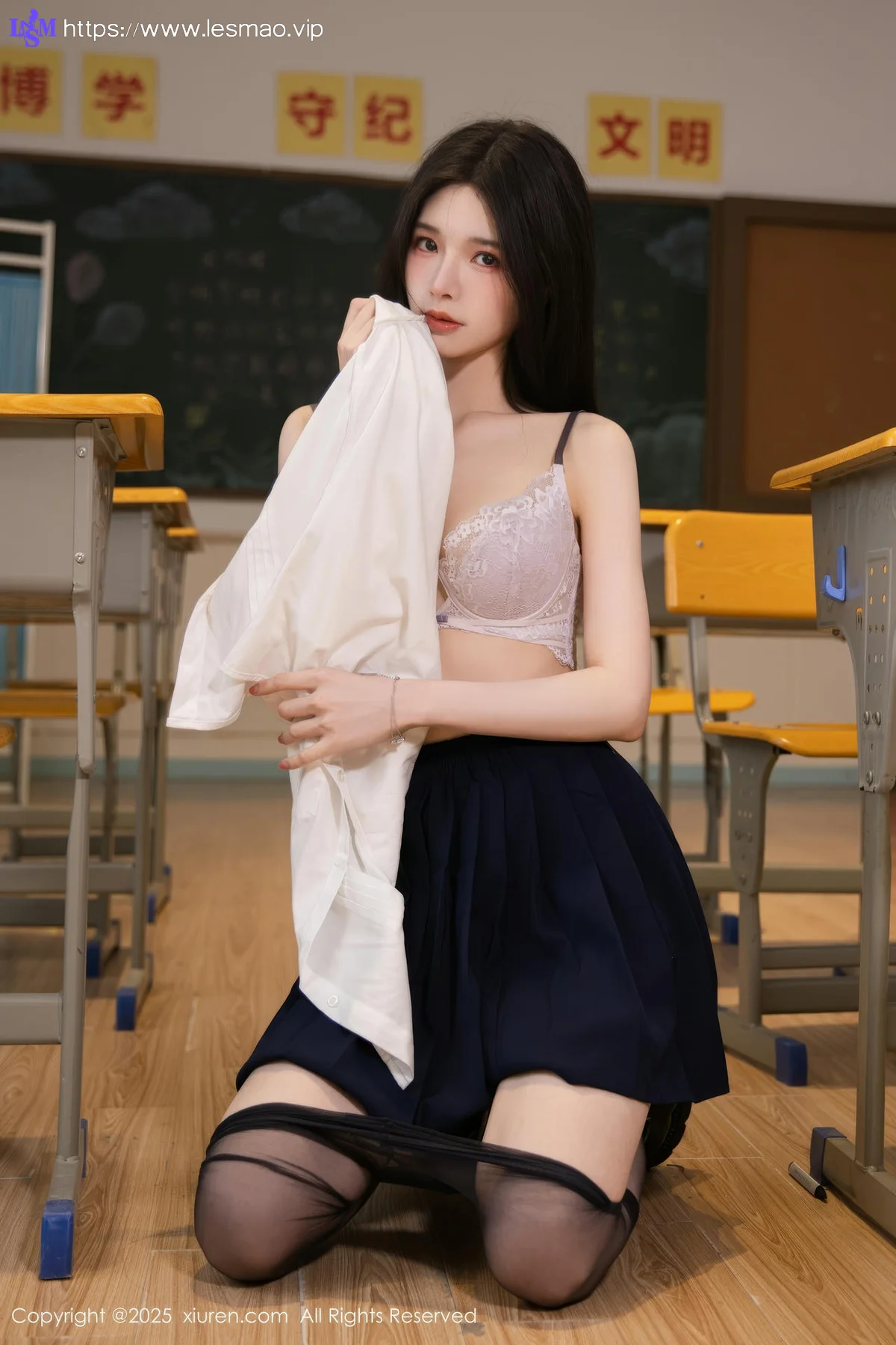 XiuRen 秀人 No.10287 布丁wow JK制服魅惑黑丝 - 9