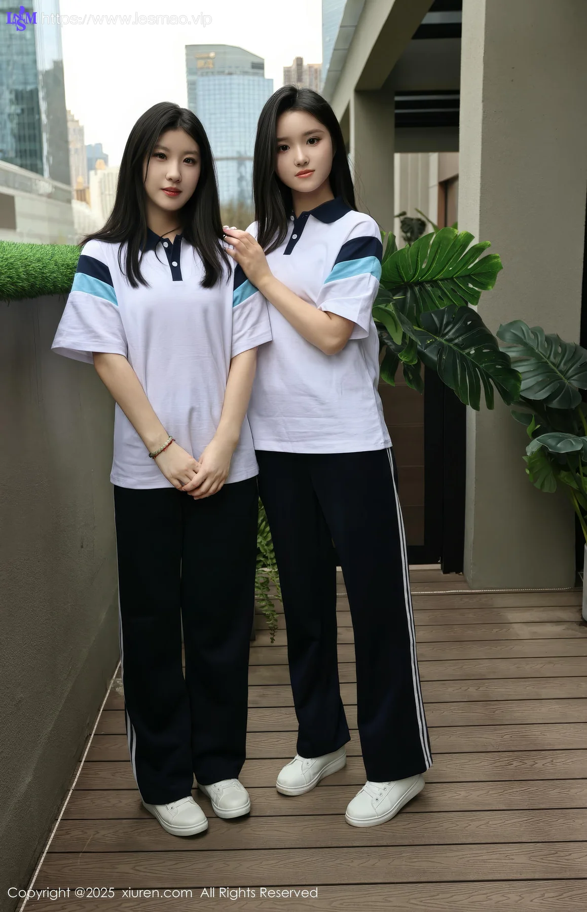 XiuRen 秀人 No.10288 小芭乐 两位蓝色校服大美女 - 5
