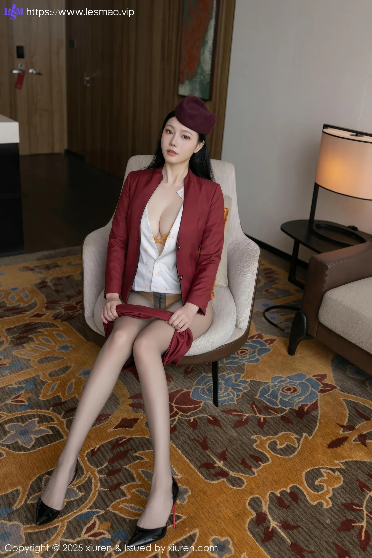 XiuRen 秀人 No.10333 安然anran 红色空姐制服 - 10