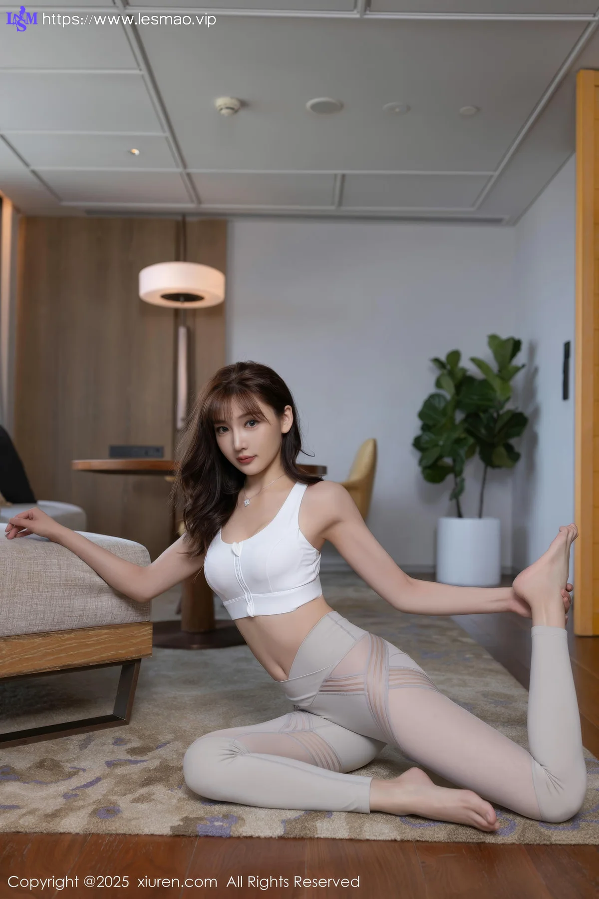 XiuRen 秀人 No.10343 陆萱萱 浅色运动服 - 1