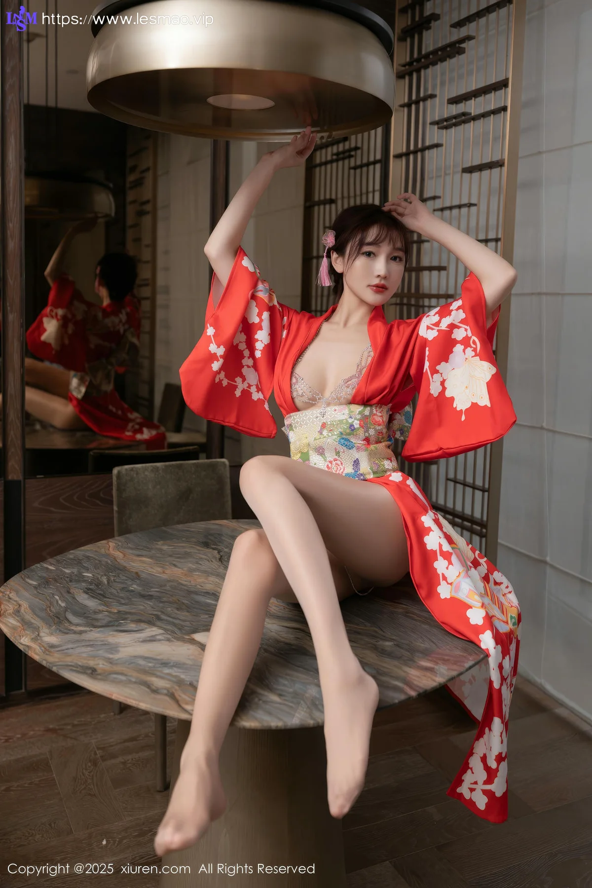 XiuRen 秀人 No.10352 小逗逗和陆萱萱 和服激情互动 - 5