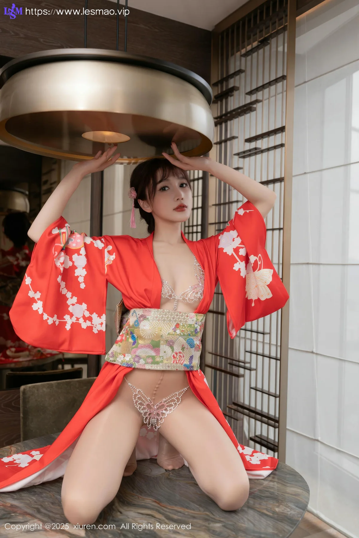 XiuRen 秀人 No.10352 小逗逗和陆萱萱 和服激情互动 - 6