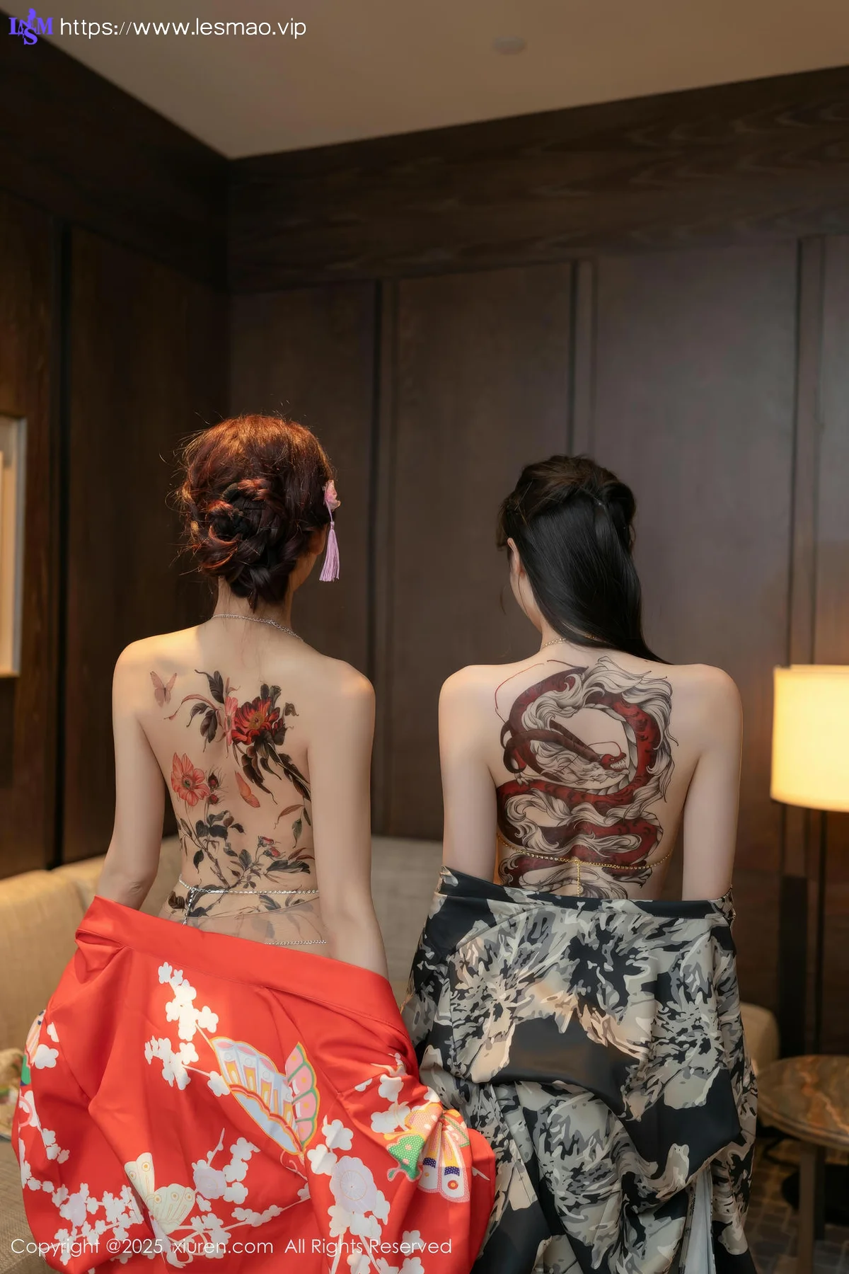 XiuRen 秀人 No.10352 小逗逗和陆萱萱 和服激情互动 - 7