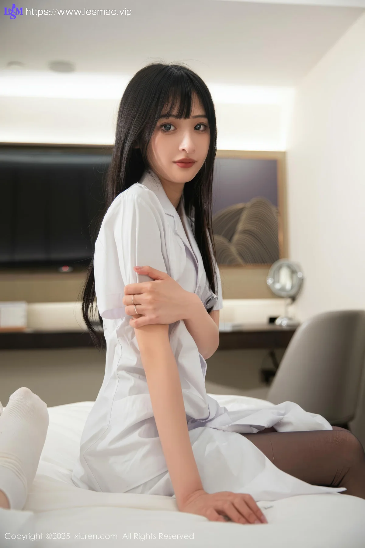XiuRen 秀人 No.10373 茂木希子 白色护士服 - 9