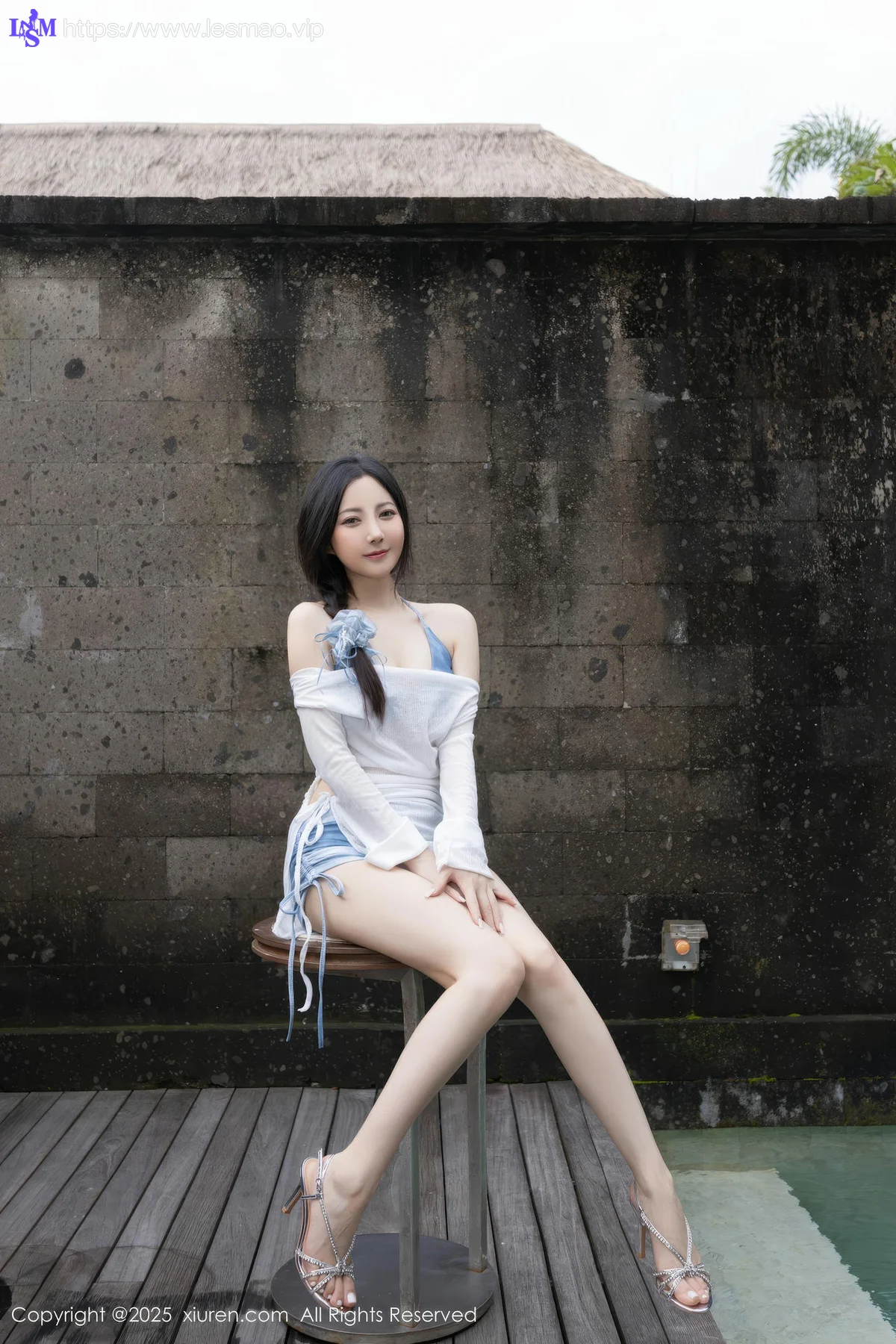 XiuRen 秀人 No.10377 鱼子酱Fish 蓝色比基尼 - 9