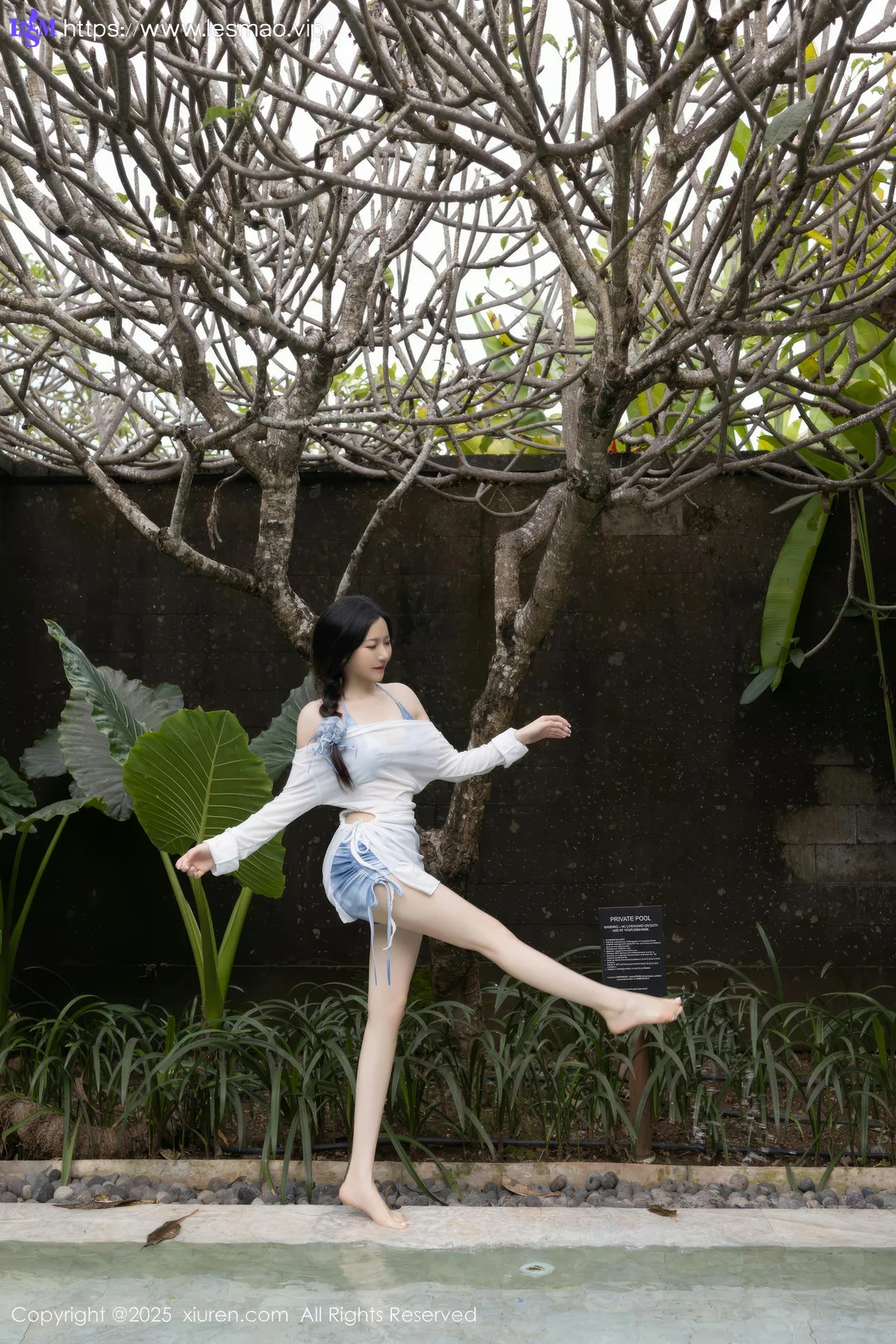 XiuRen 秀人 No.10377 鱼子酱Fish 蓝色比基尼 - 10