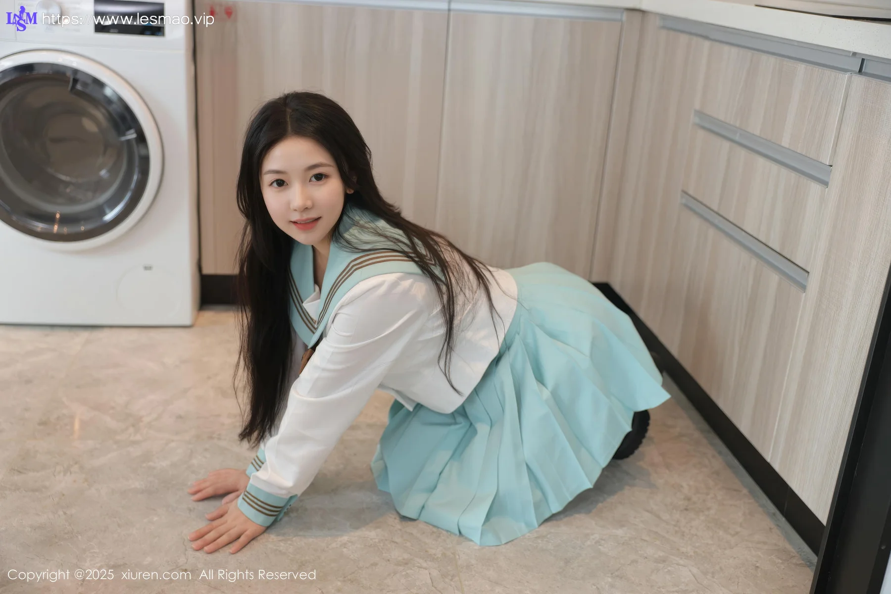 XiuRen 秀人 No.10379 林嘉馨 jk短裙清纯美女 - 2
