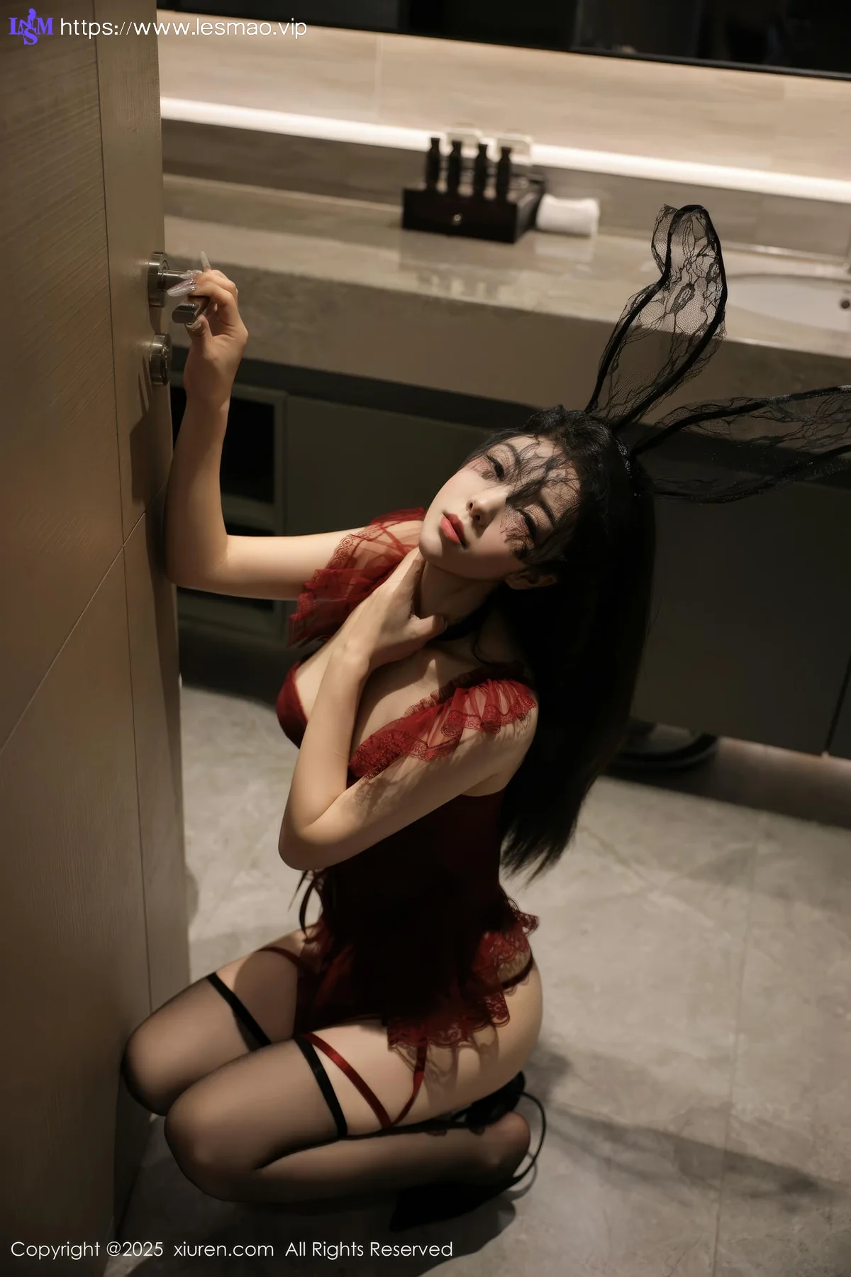 XiuRen 秀人 No.10386 李安妮 兔女郎高跟黑丝 - 6