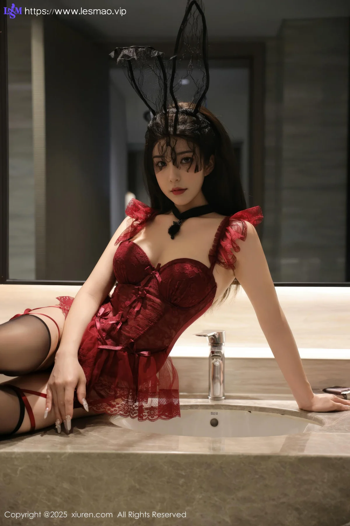 XiuRen 秀人 No.10386 李安妮 兔女郎高跟黑丝 - 9