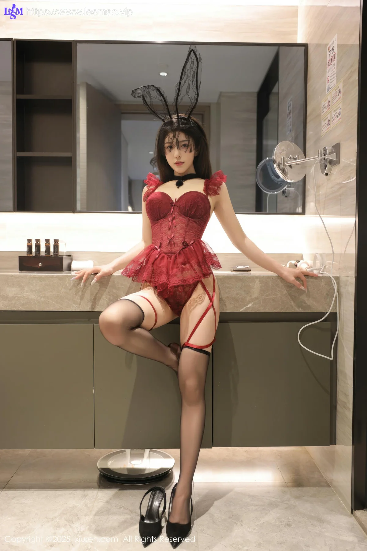 XiuRen 秀人 No.10386 李安妮 兔女郎高跟黑丝 - 9