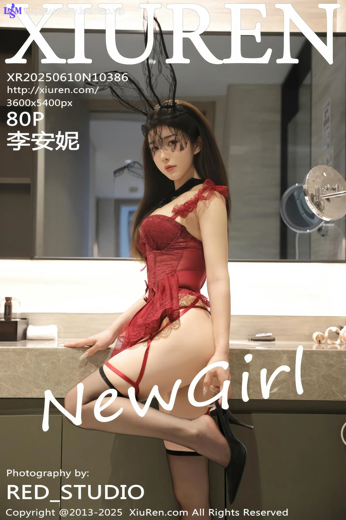XiuRen 秀人 No.10386 李安妮 兔女郎高跟黑丝 - 1
