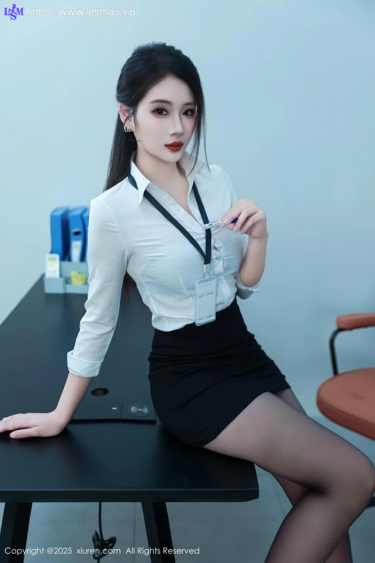 XiuRen 秀人 No.10405 梨霜儿 童颜巨乳白丝 - 8