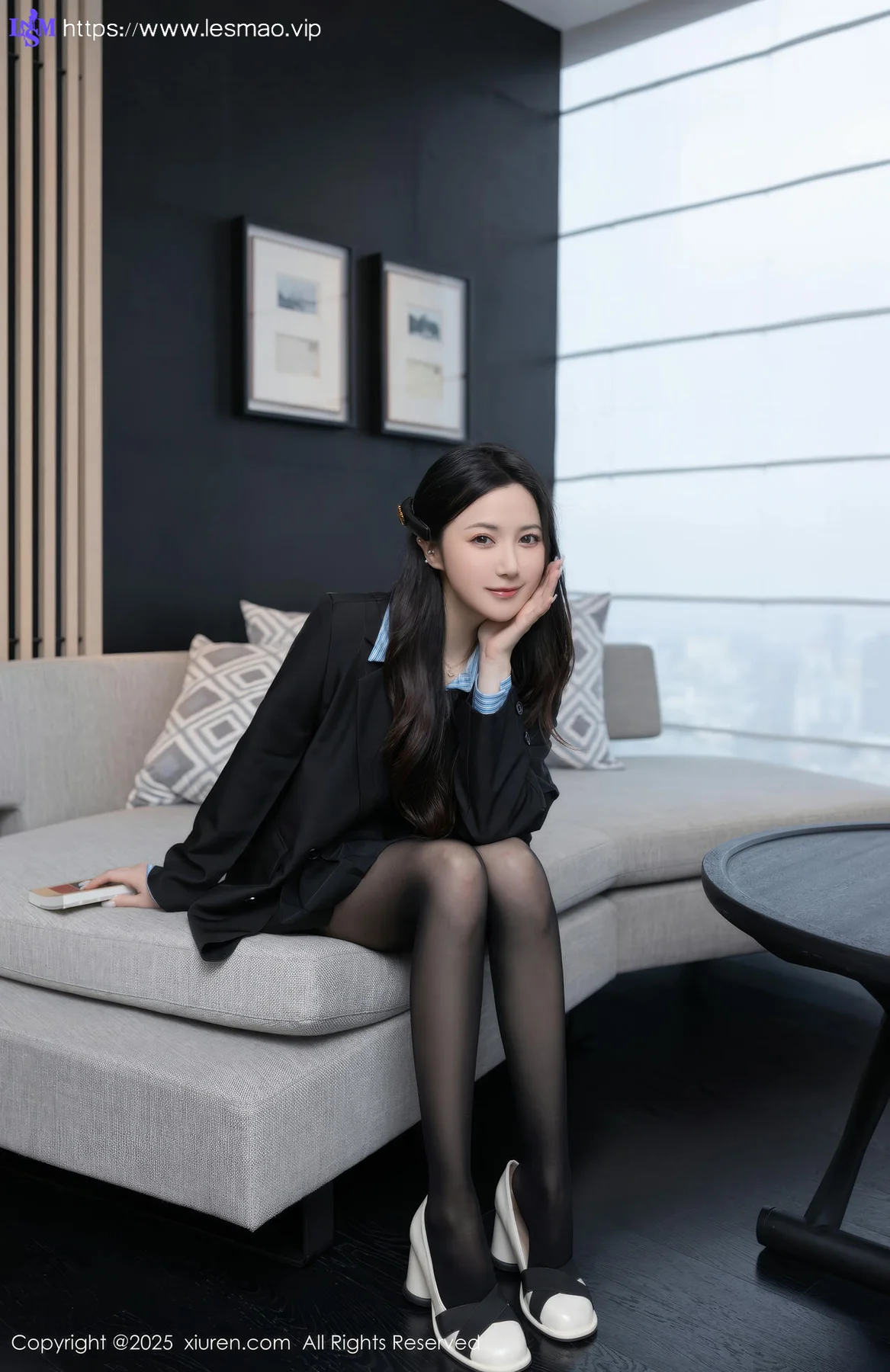 XiuRen 秀人 No.10412 鱼子酱Fish 黑色短裙婀娜动人身段 - 6