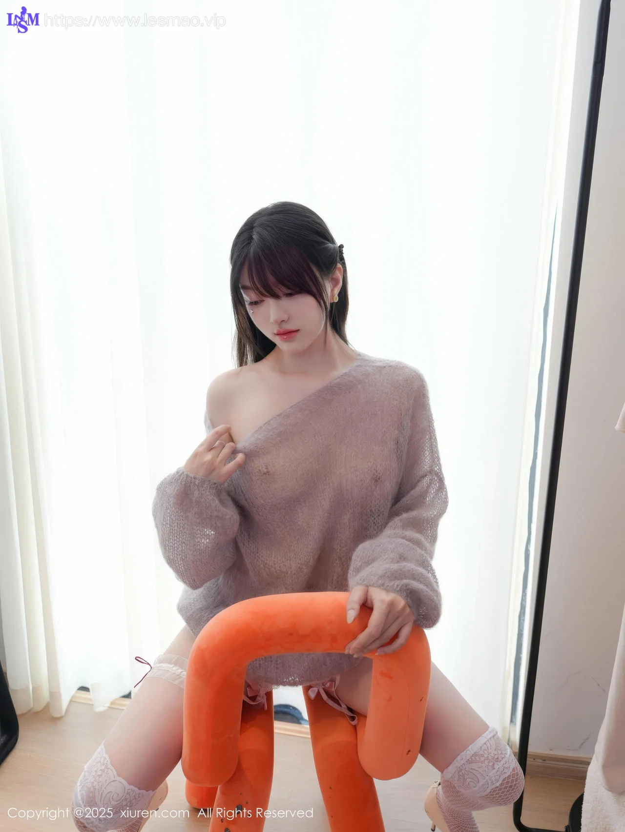 XiuRen 秀人 No.10416 白露lulu 粉色情趣内衣 - 1