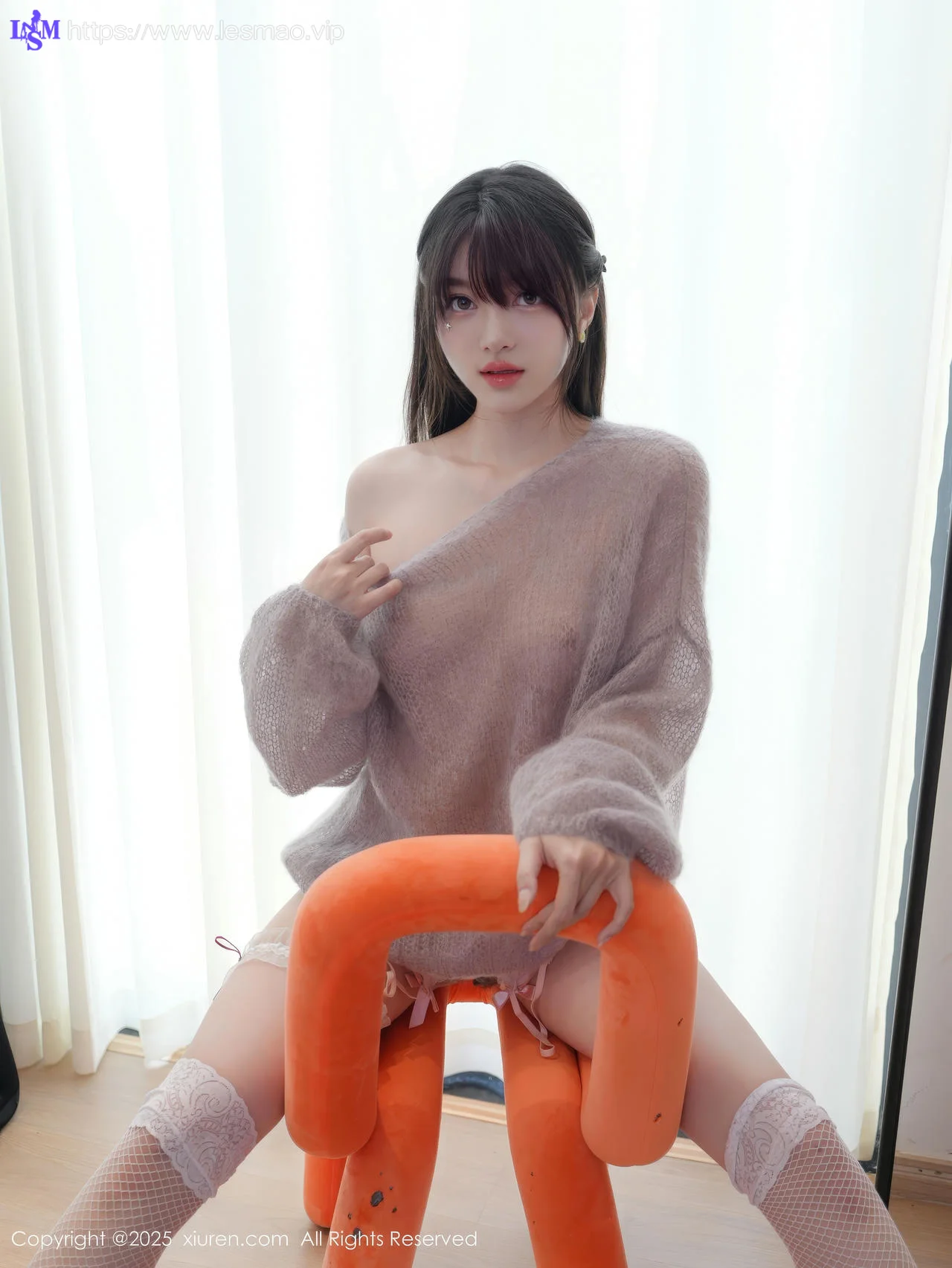 XiuRen 秀人 No.10416 白露lulu 粉色情趣内衣 - 2