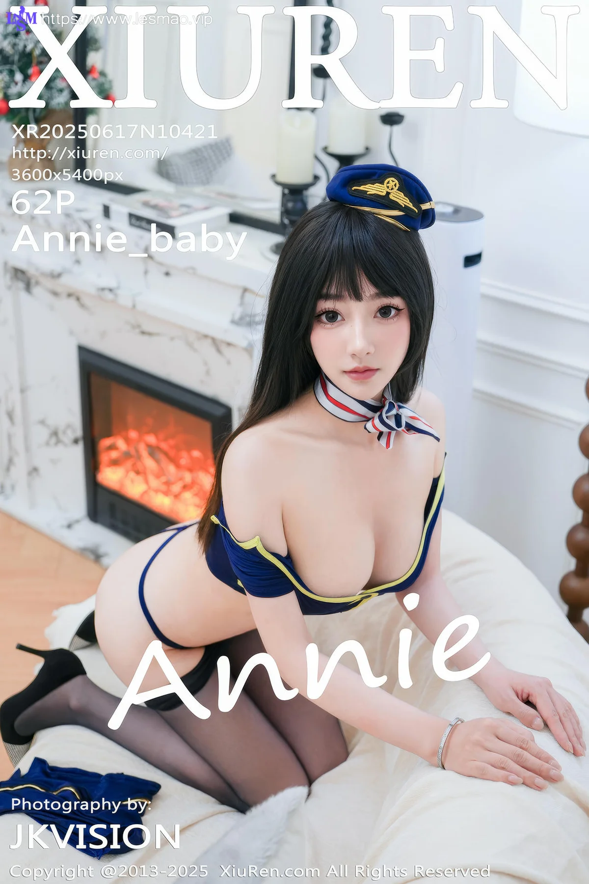 XiuRen 秀人 No.10421 Annie_baby 蓝色制服 - 3