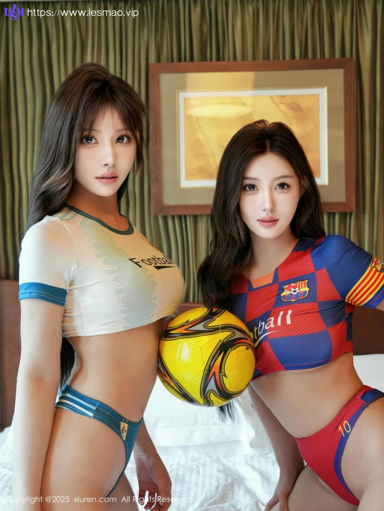 XiuRen 秀人 No.10447 金允希Yuki 双人性感足球宝贝 - 3