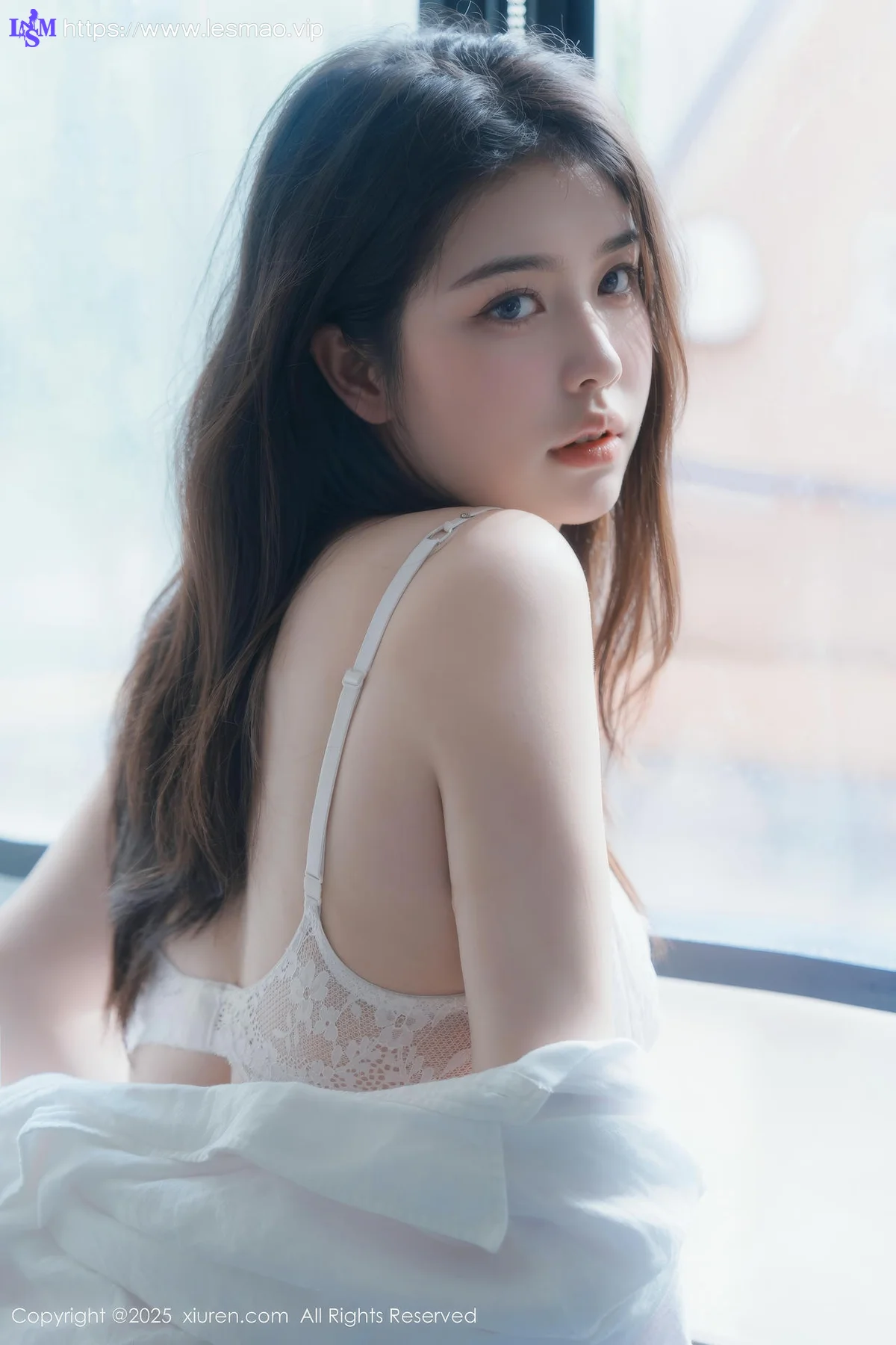 XiuRen 秀人 No.10455 林若凡F 白色衬衣搭配 - 2