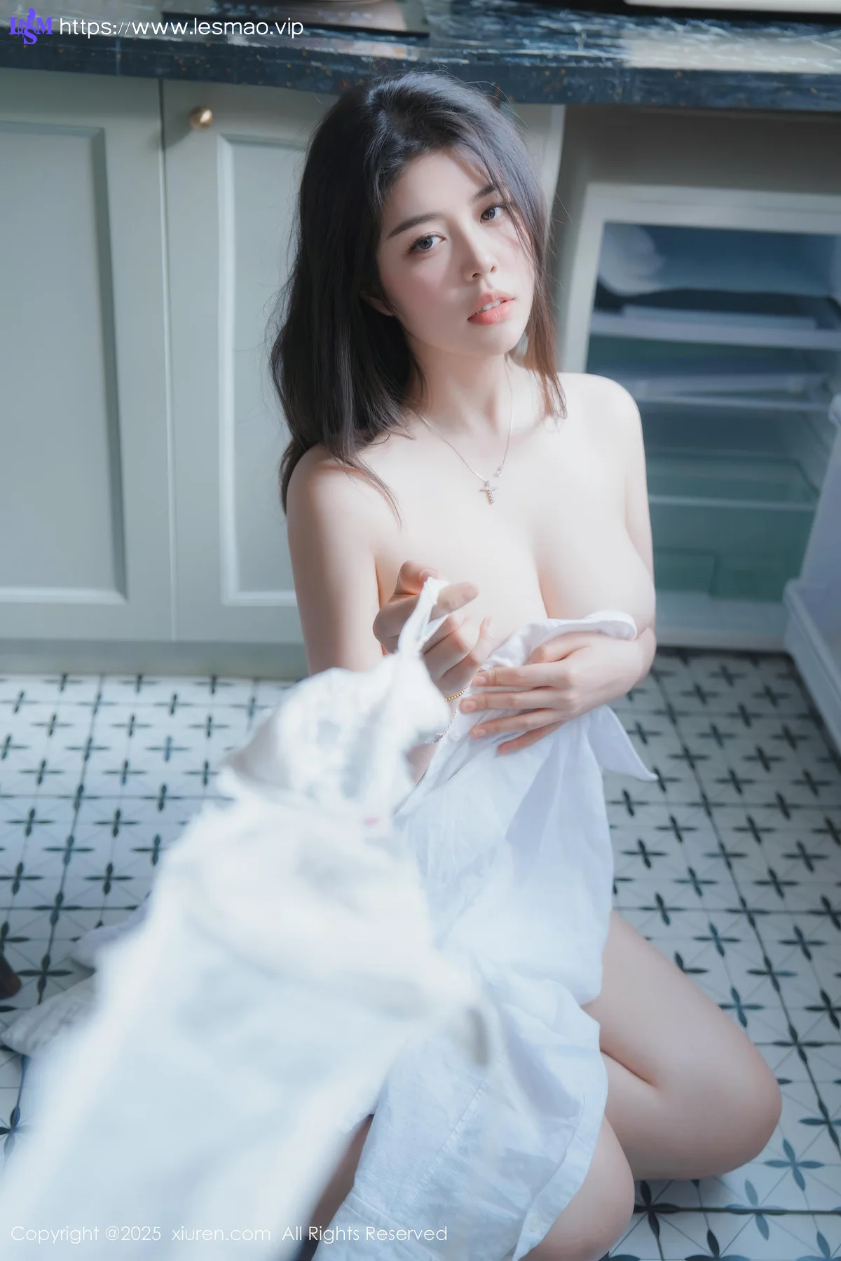 XiuRen 秀人 No.10455 林若凡F 白色衬衣搭配 - 8