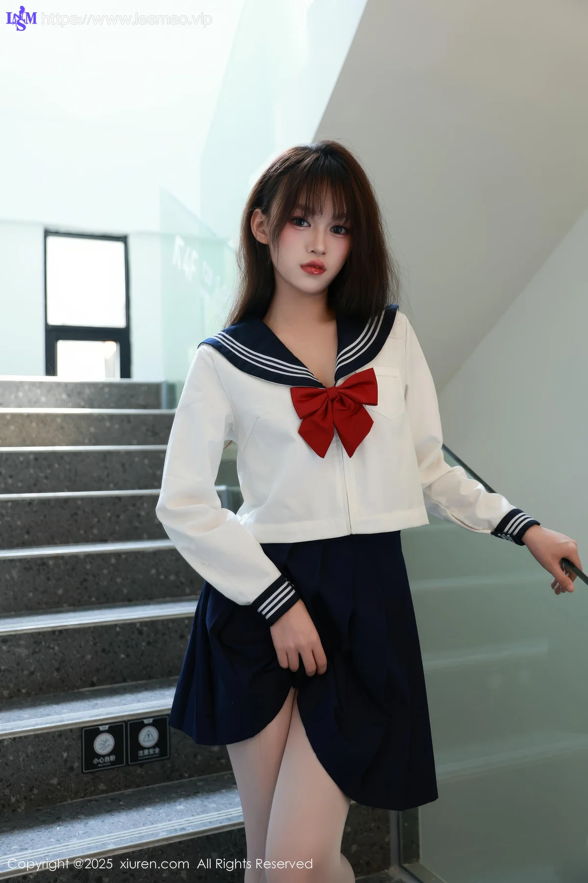 XiuRen 秀人 No.10458 糯咪 JK制服白色丝袜 - 4