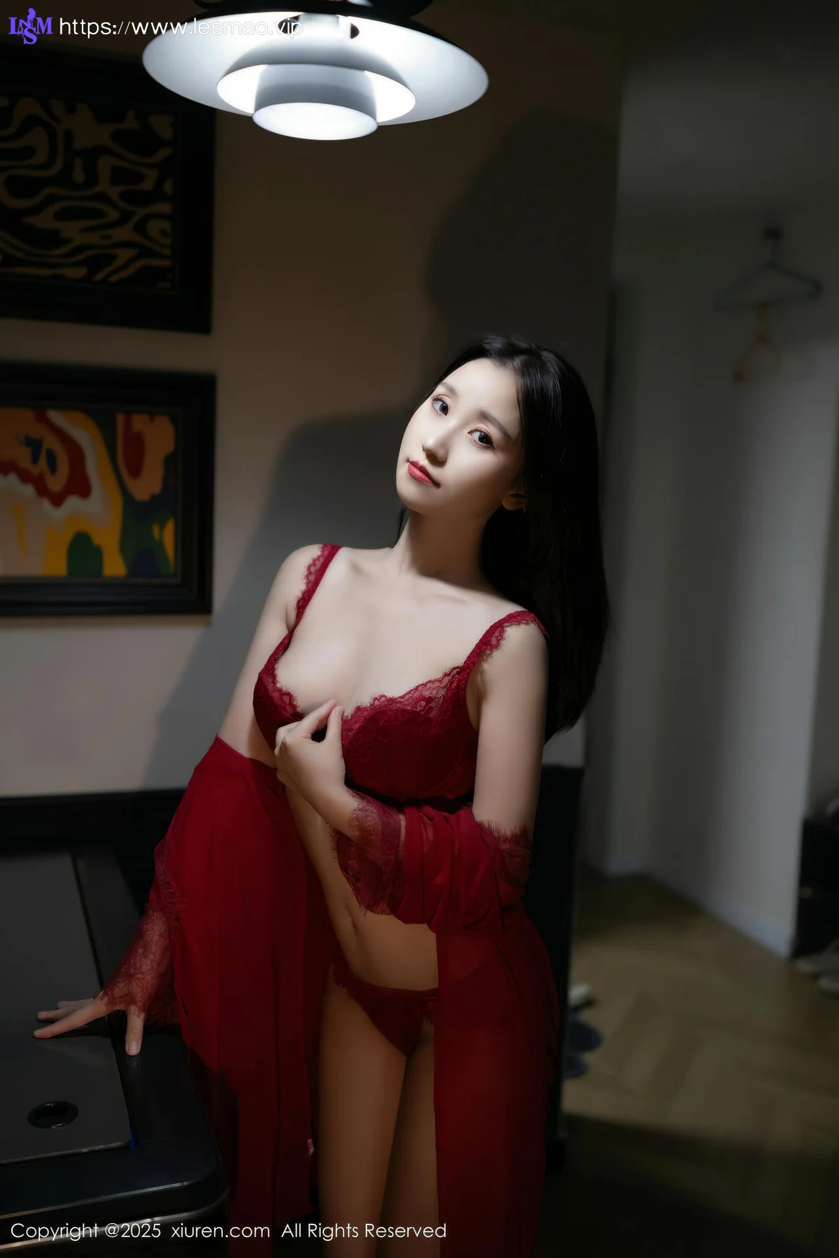 XiuRen 秀人 No.10463 杏子Yada 红色情趣服饰 - 4