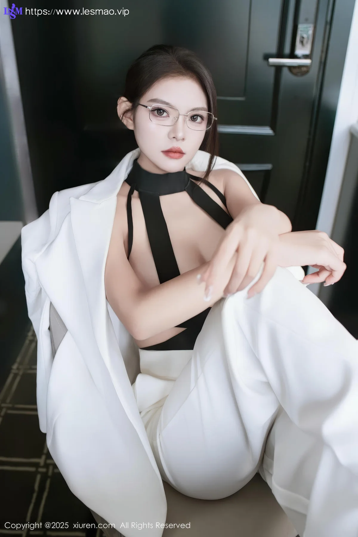 XiuRen 秀人 No.10464 冬安 白色衣西服套装ol - 3