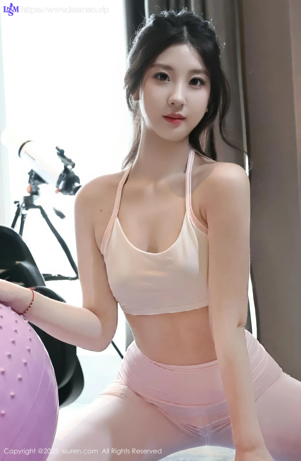 XiuRen 秀人 No.10474 小芭乐  粉色瑜伽服 - 4