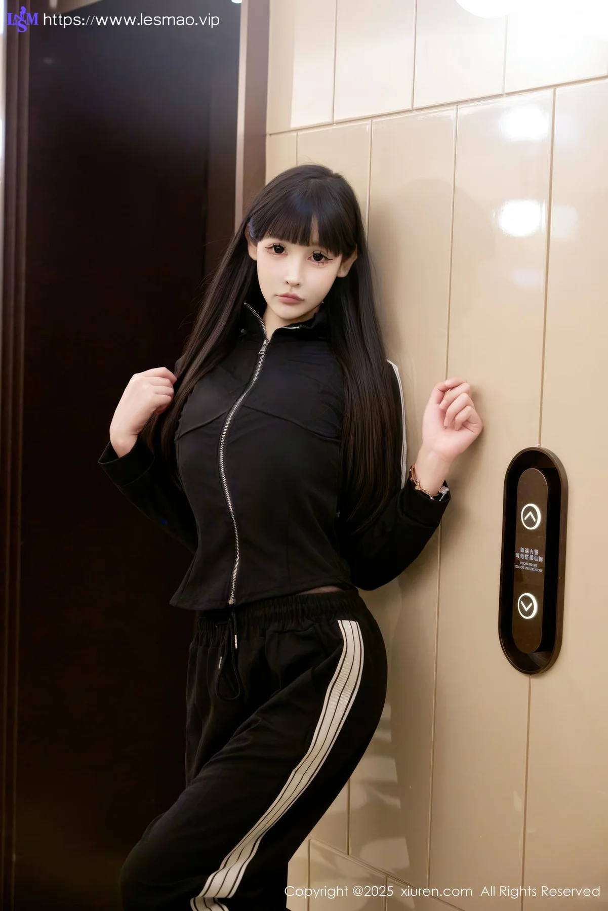 XiuRen 秀人 No.10482 智恩baby 黑色情趣内衣 - 10