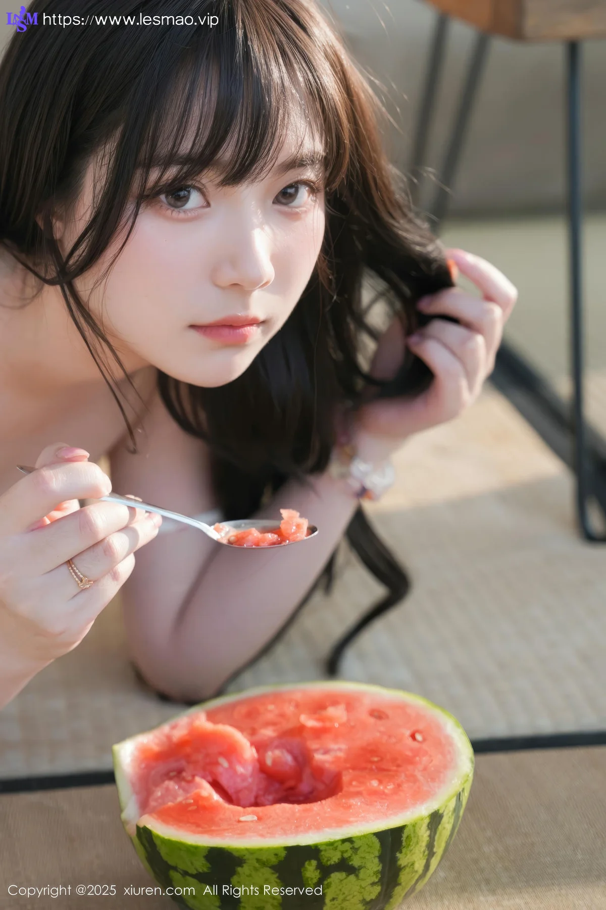 XiuRen 秀人 No.10483 软情 白色情趣吊带白色丝袜 - 6