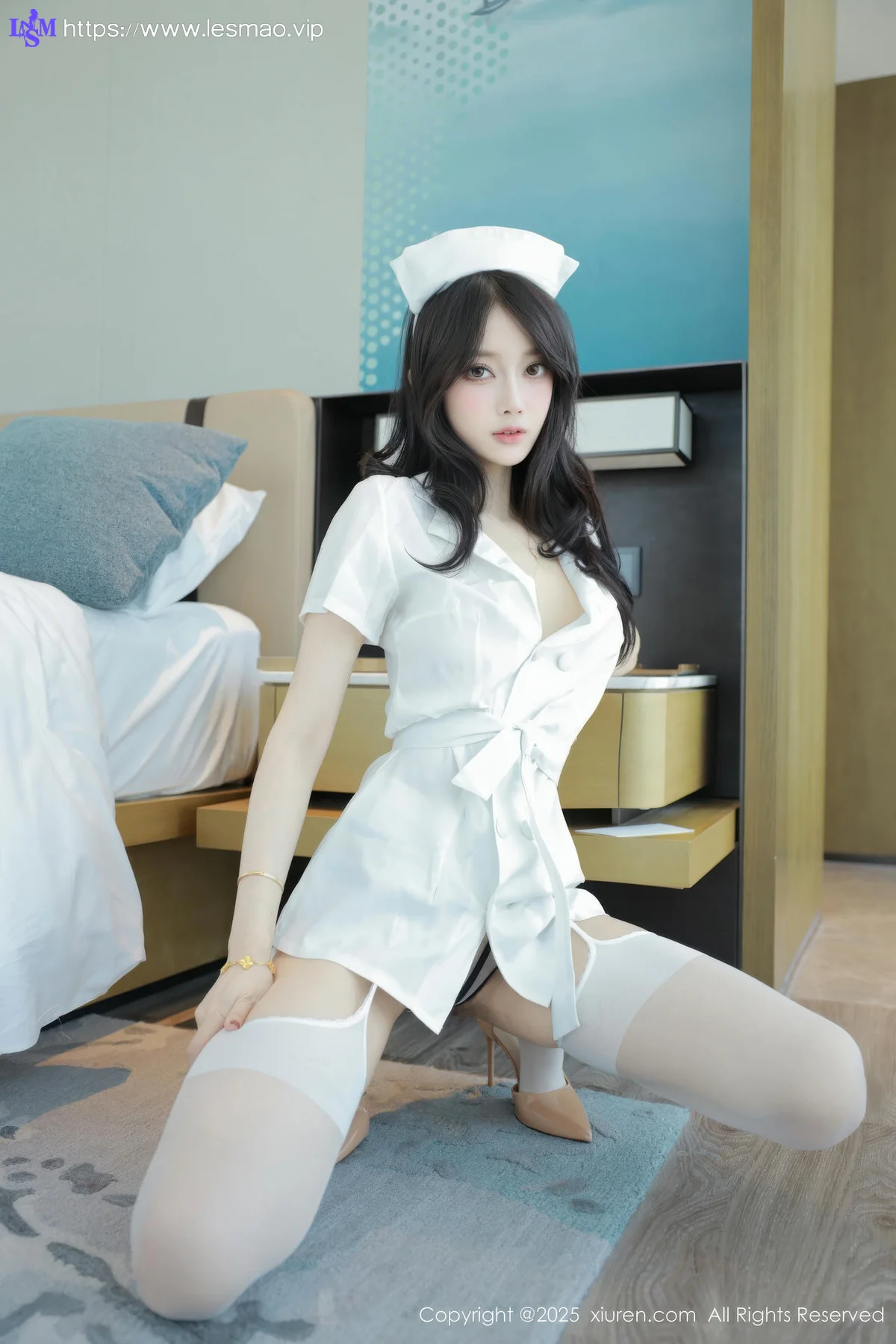 XiuRen 秀人 No.10507 玥儿玥er 白色护士制服 - 4