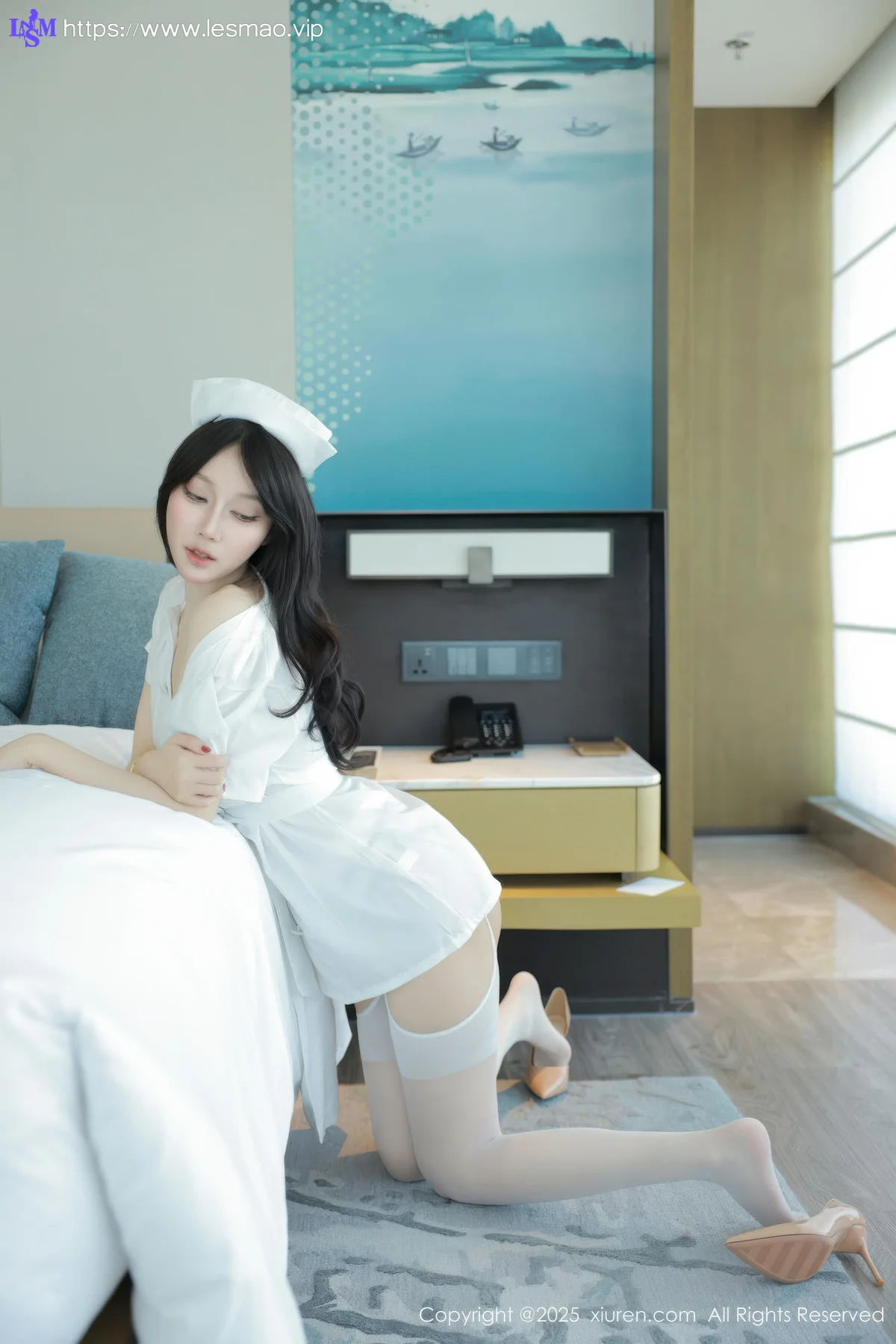 XiuRen 秀人 No.10507 玥儿玥er 白色护士制服 - 5