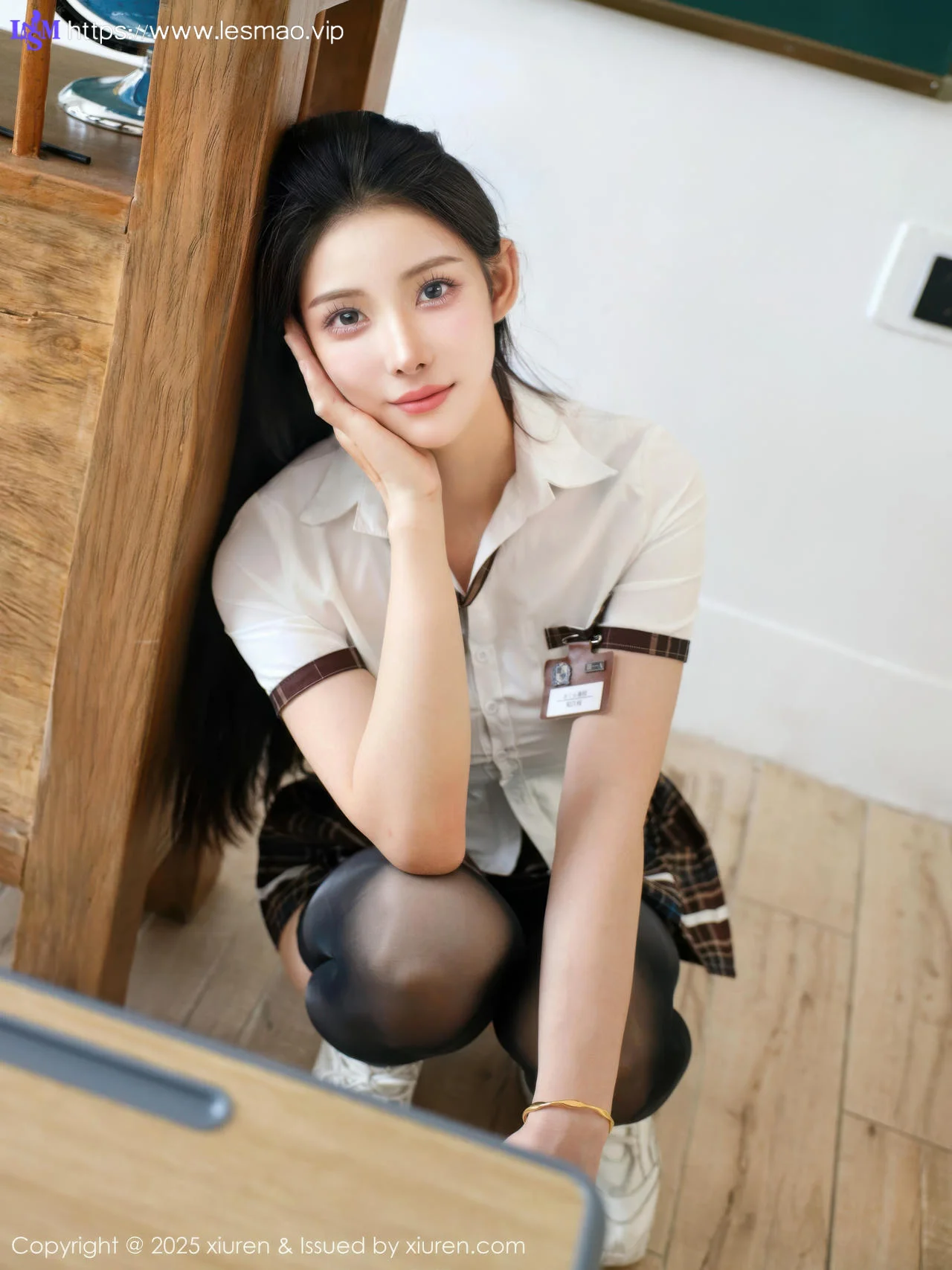 XiuRen 秀人 No.10512 梨霜儿 性感学妹制服 - 2