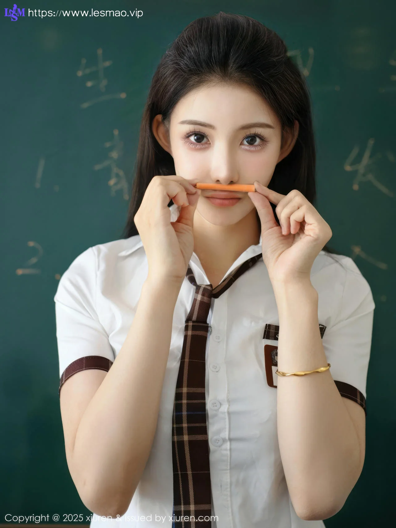 XiuRen 秀人 No.10512 梨霜儿 性感学妹制服 - 3