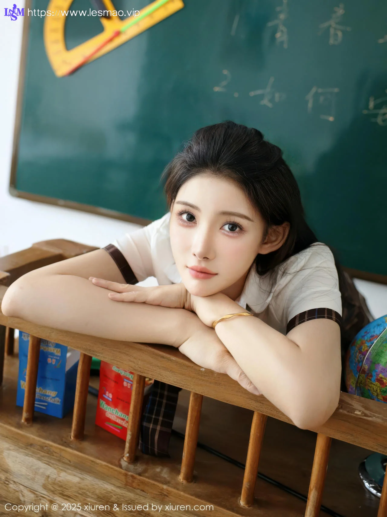 XiuRen 秀人 No.10512 梨霜儿 性感学妹制服 - 6