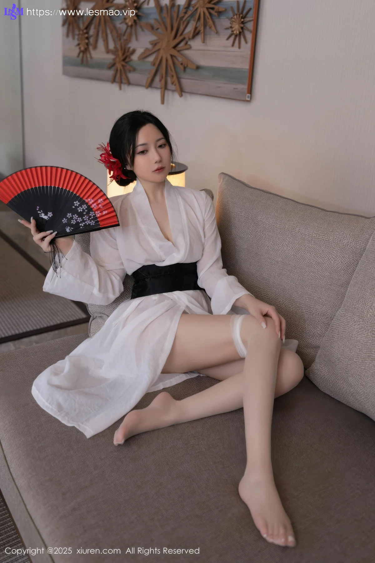 XiuRen 秀人 No.10514 鱼子酱Fish 诱人白色丝袜 - 6