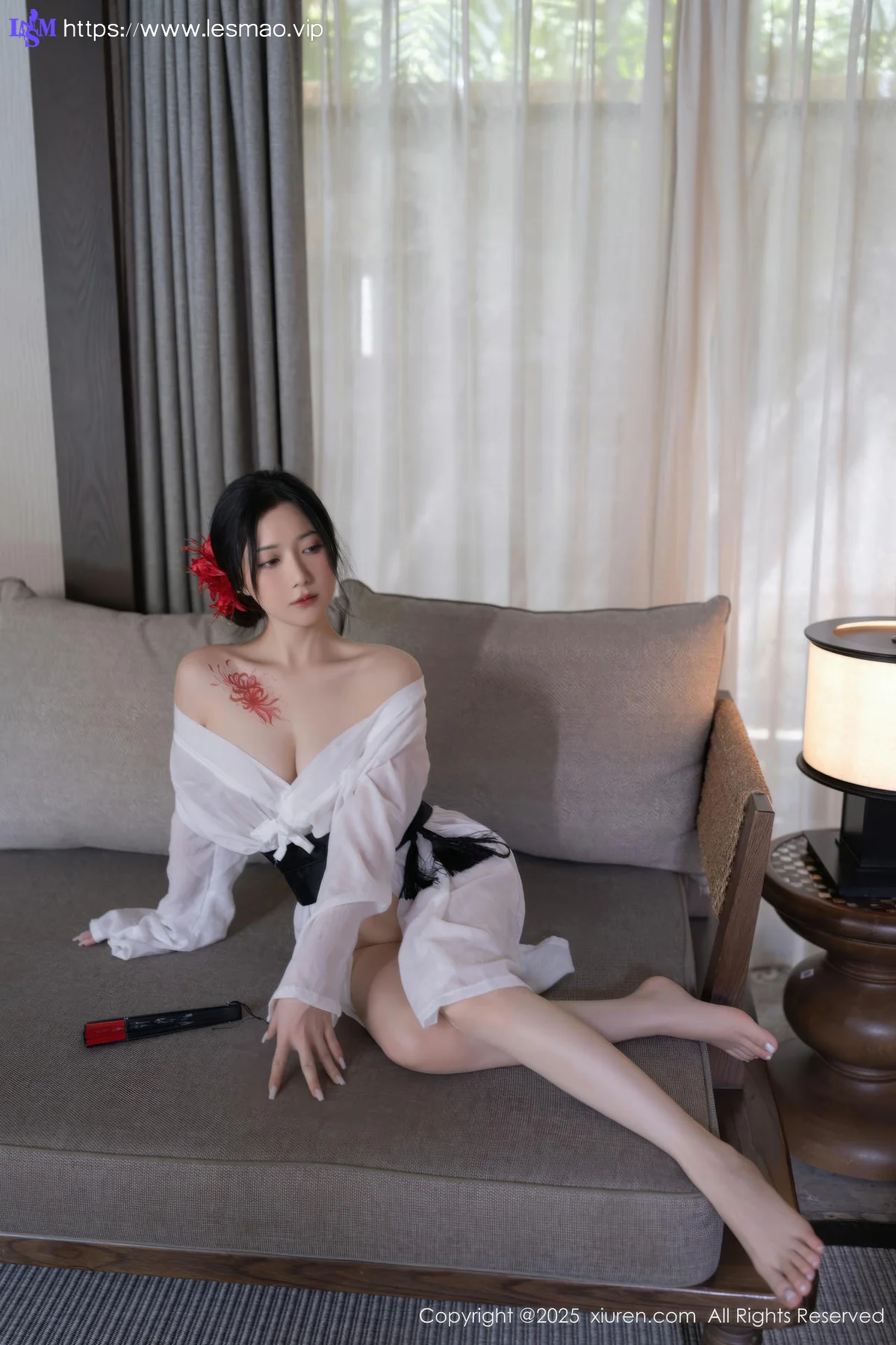 XiuRen 秀人 No.10514 鱼子酱Fish 诱人白色丝袜 - 7