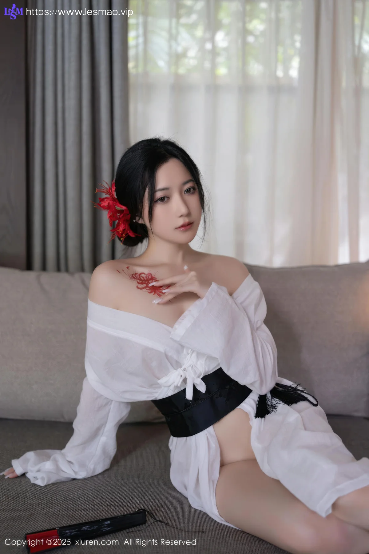 XiuRen 秀人 No.10514 鱼子酱Fish 诱人白色丝袜 - 8
