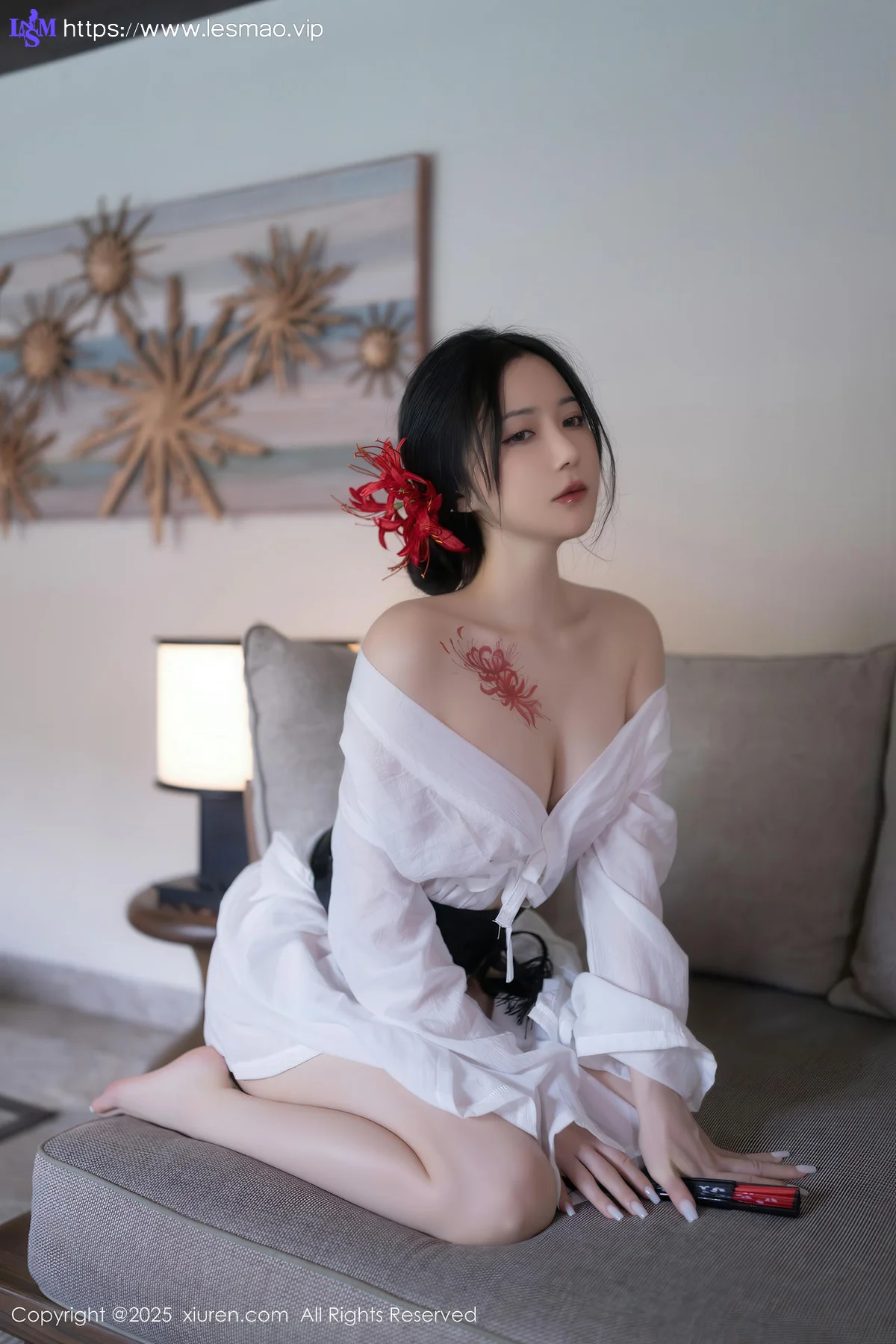 XiuRen 秀人 No.10514 鱼子酱Fish 诱人白色丝袜 - 8