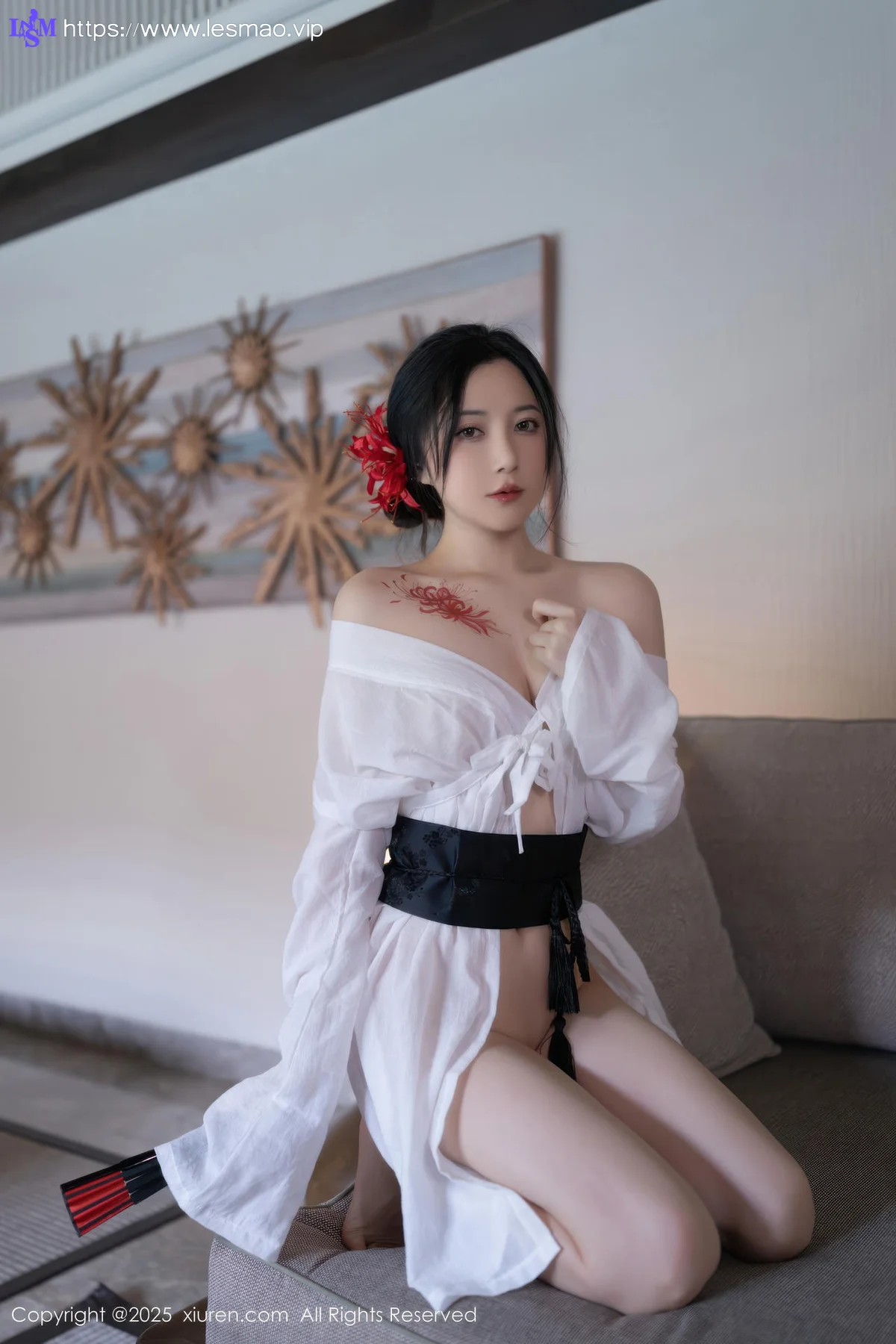 XiuRen 秀人 No.10514 鱼子酱Fish 诱人白色丝袜 - 9