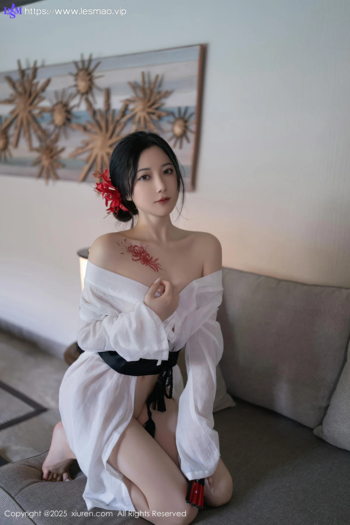 XiuRen 秀人 No.10514 鱼子酱Fish 诱人白色丝袜 - 10