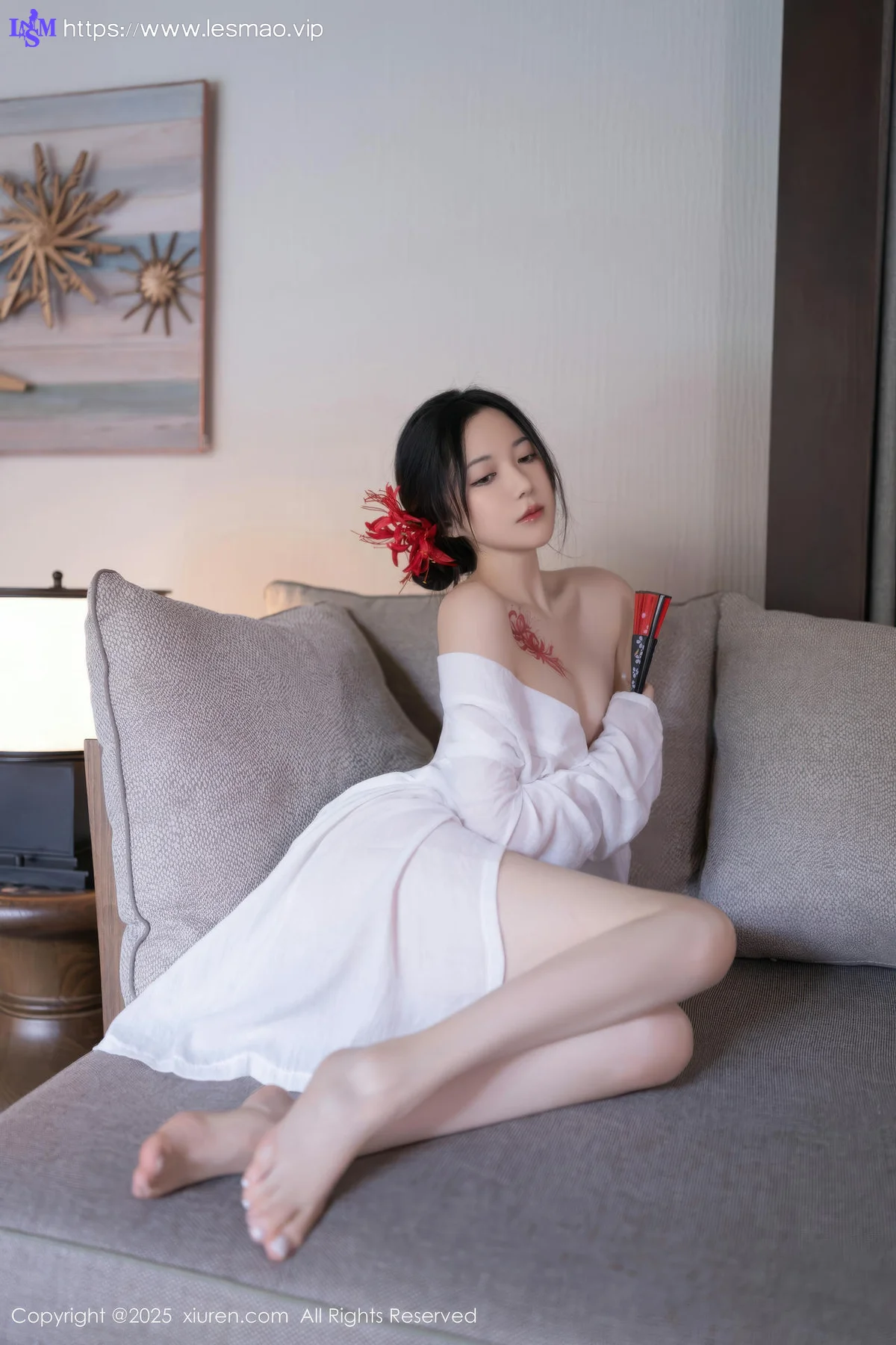 XiuRen 秀人 No.10514 鱼子酱Fish 诱人白色丝袜 - 6