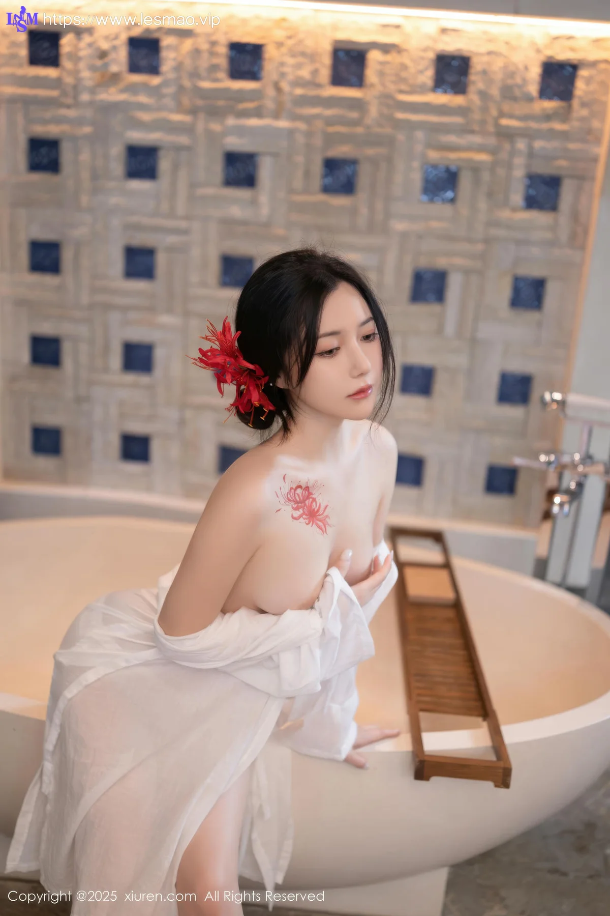 XiuRen 秀人 No.10514 鱼子酱Fish 诱人白色丝袜 - 8
