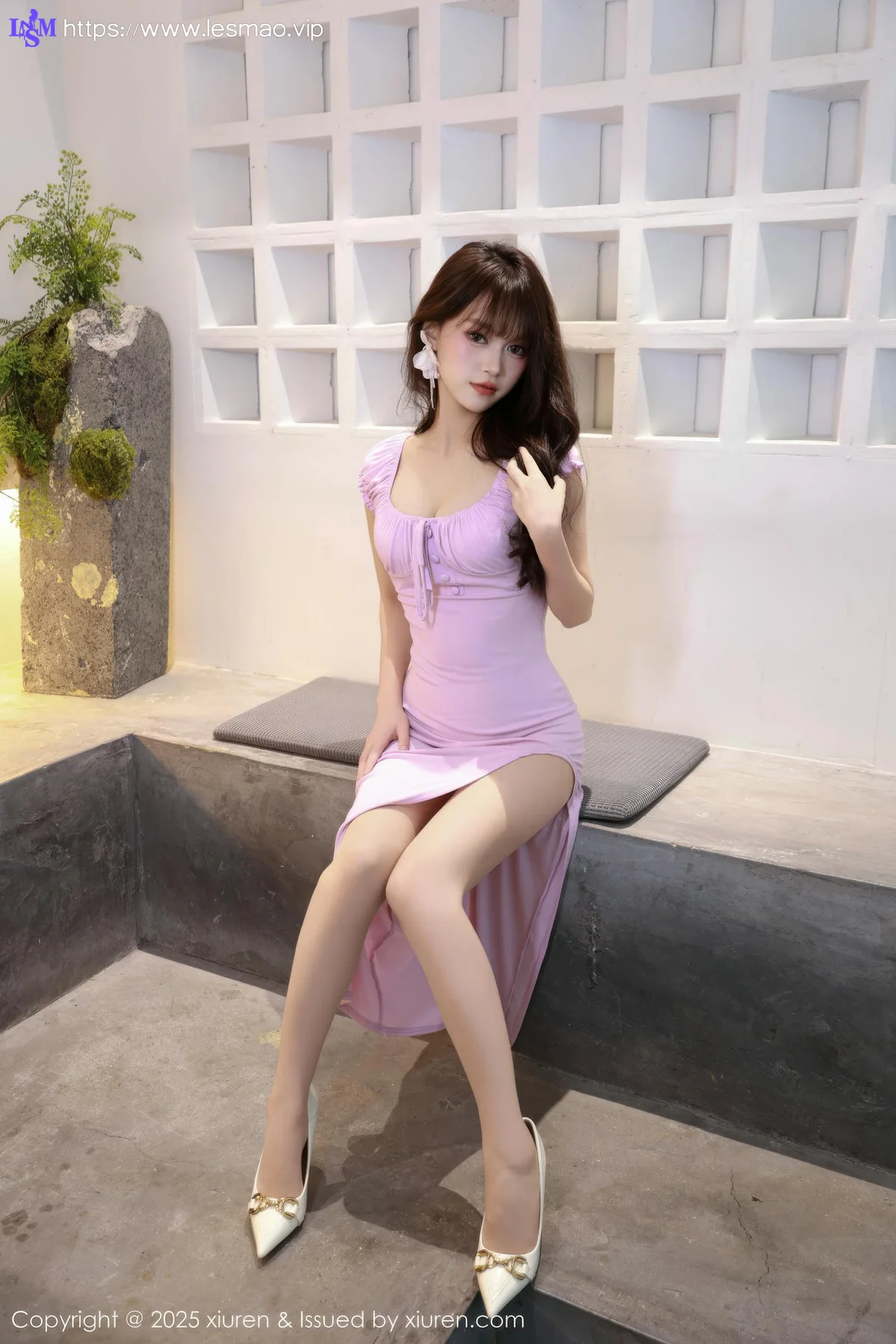 XiuRen 秀人 No.10532 糯咪 紫色长裙面容甜美 - 1