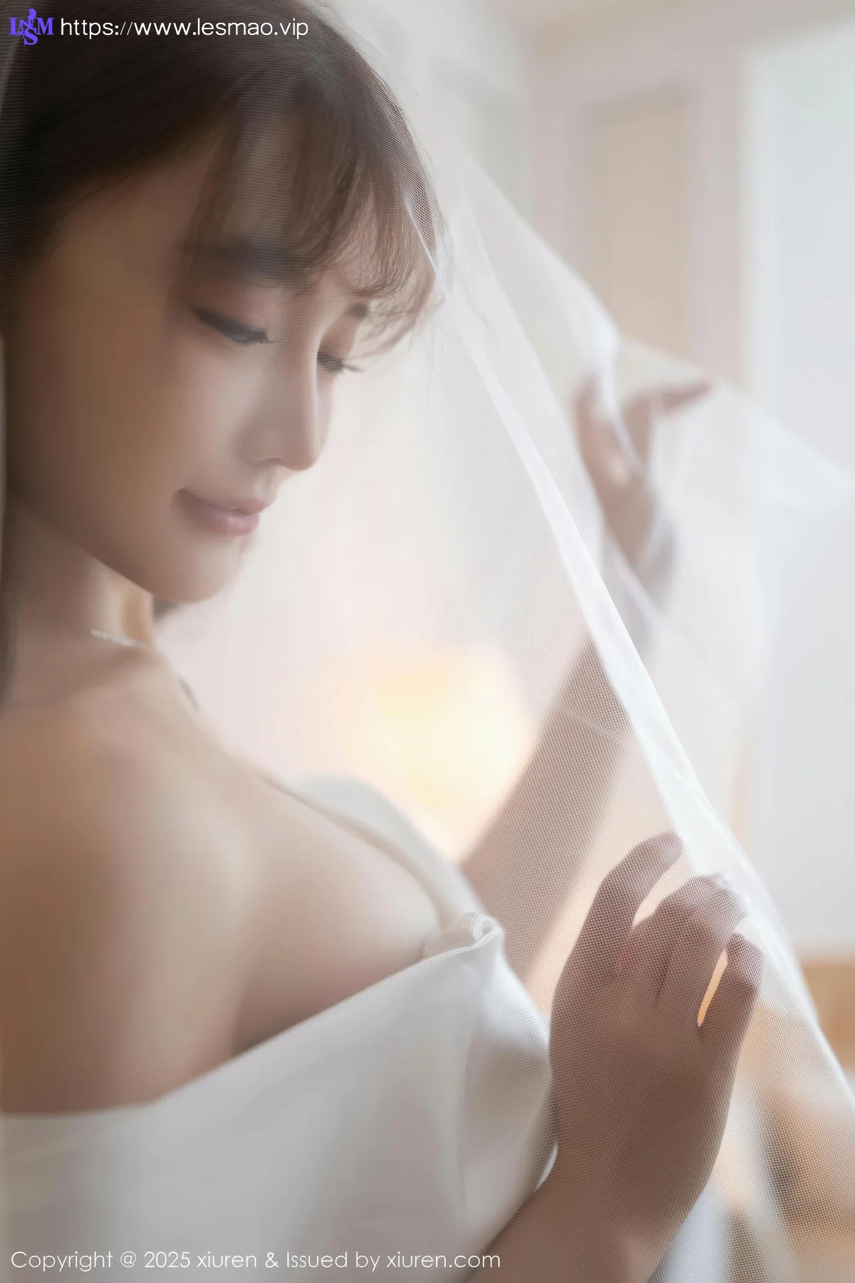 XiuRen 秀人 No.10535 陆萱萱 白色蕾丝情趣婚纱 - 5